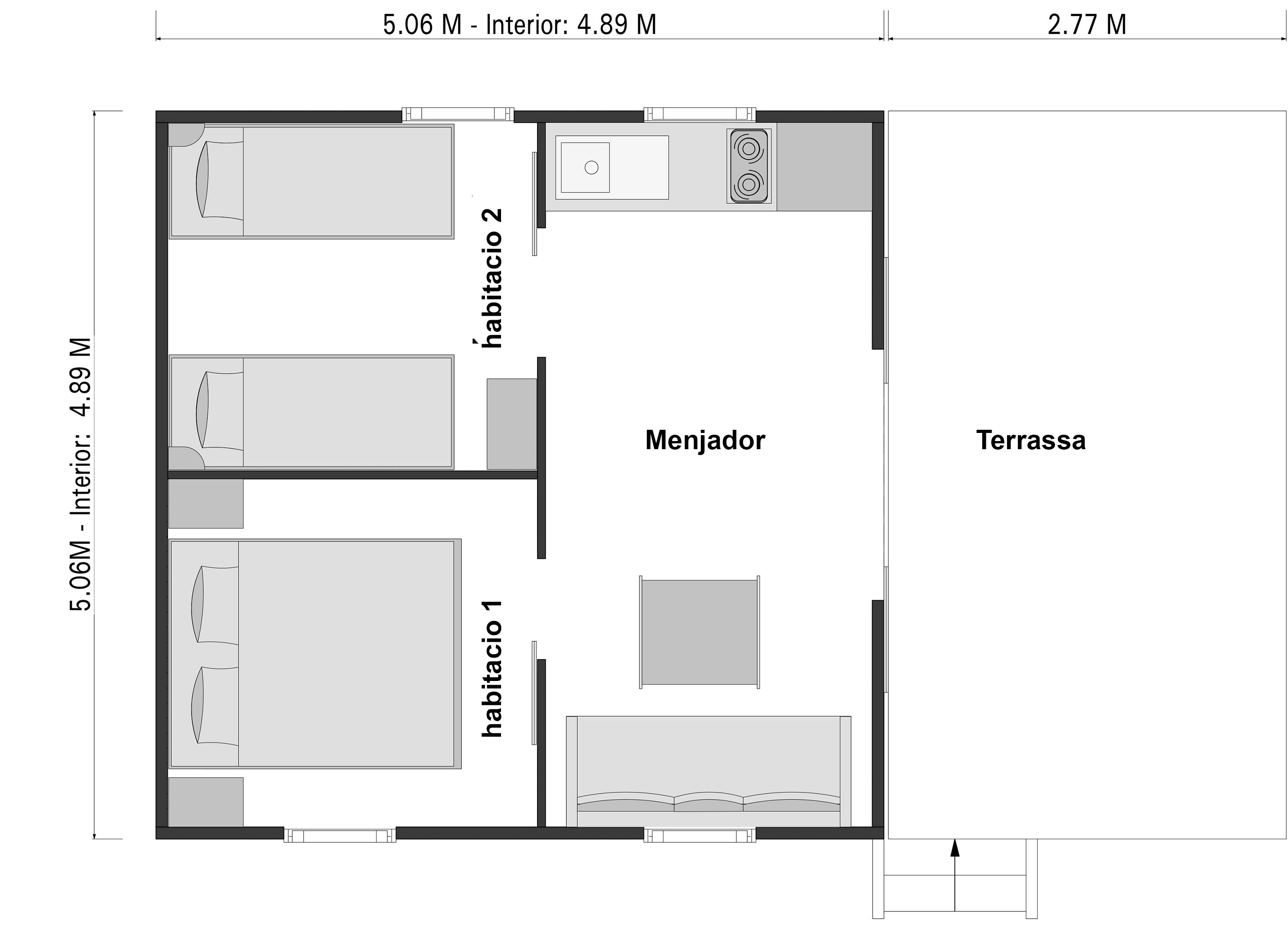 
 facil integracio del paisatge