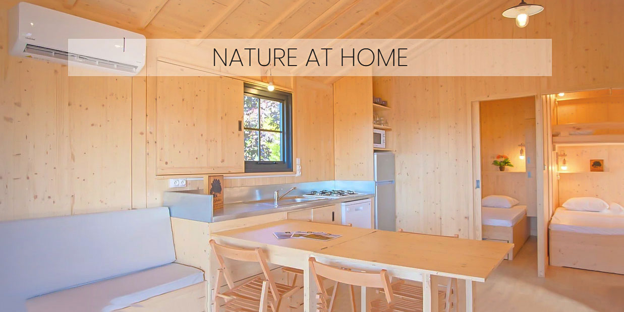 
 la calefactio de la cabana es molt superior al mobil home